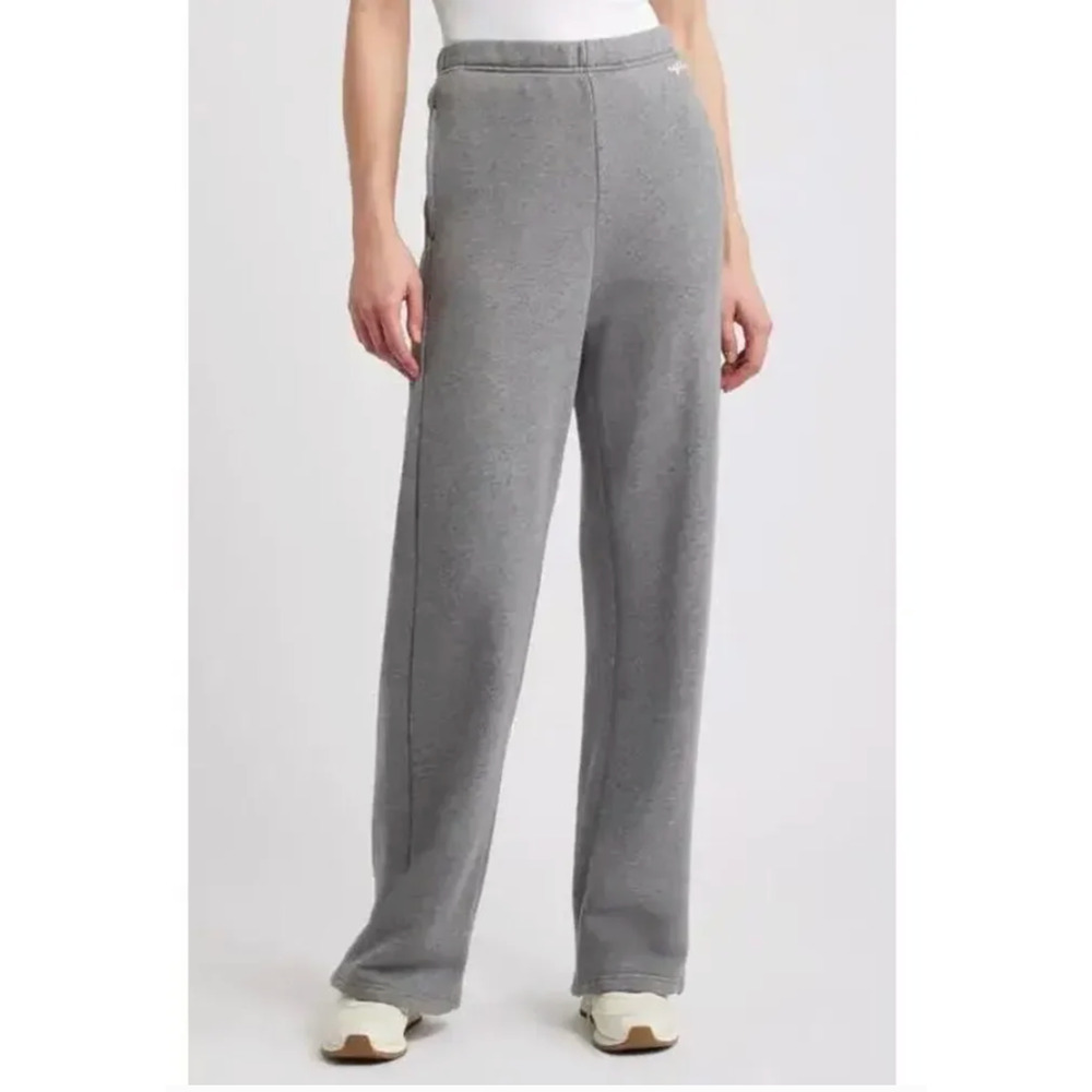 NEW Rag & Bone Terry Wide Leg Sweatpants Gray Medium - Picture 3 of 7